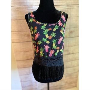pineapple & aloha beach 3 Tank Tops  Shirt Small